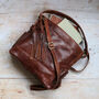 Leather Pocket Hobo Tote With Tassel, thumbnail 4 of 7