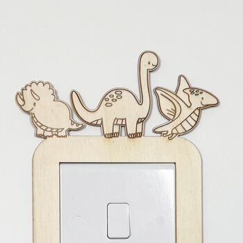 Personalised Dinosaur Light Switch Cover For Kids, 7 of 7