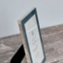 Isaac Jacobs Teal And Silver Plated Border Photo Frame, thumbnail 3 of 3