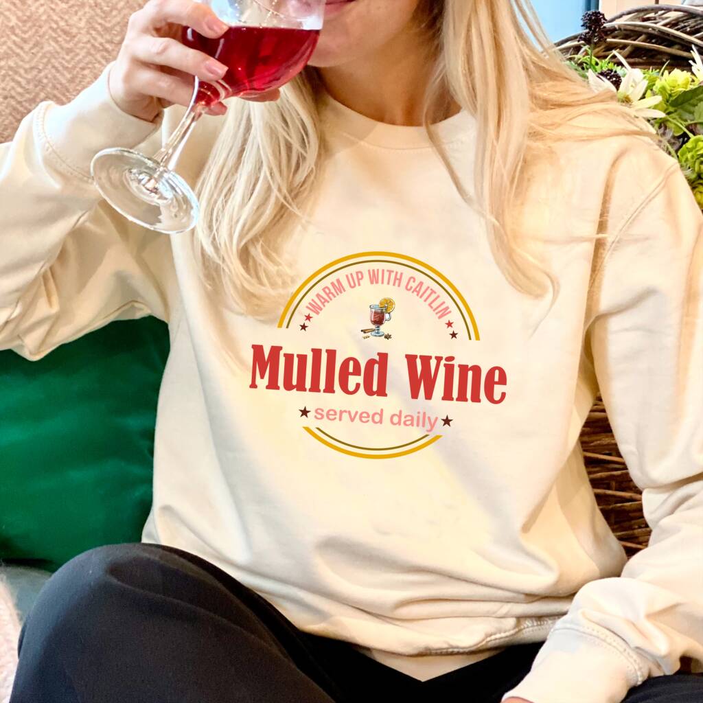 Personalised Mulled Wine Logo Christmas Jumper, 1 of 5