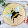 Bumblebee Thread Painting Embroidery Kit, thumbnail 1 of 9