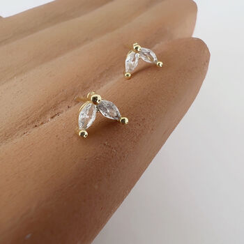 Majestic Marquise Studs, 4 of 4