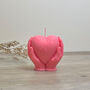 Pink Heart Shape Valentine's Scented Candle Gift, thumbnail 4 of 9