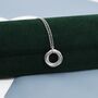 Sterling Silver Interlocking Circles Pendant Necklace With Dotted Details, thumbnail 4 of 11