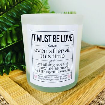 Personalised Funny Valentines Candle, 3 of 11