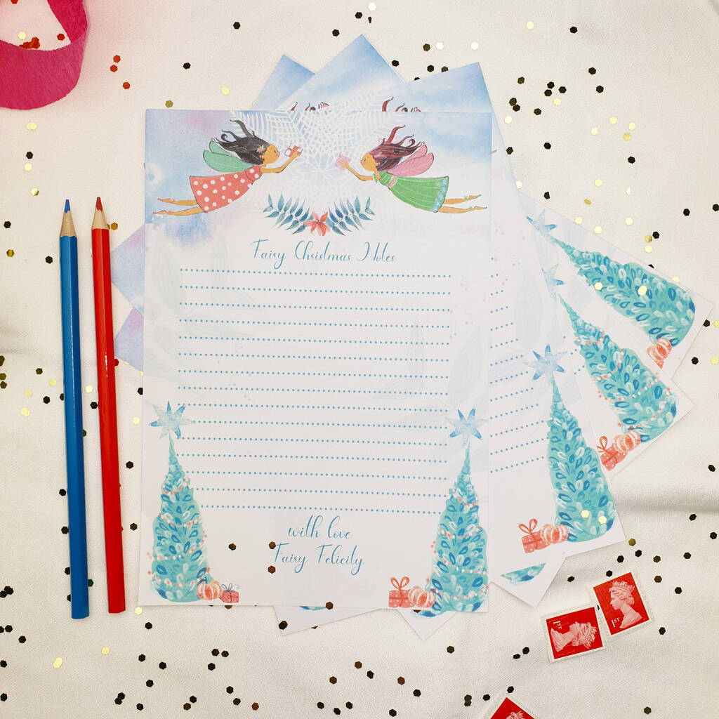 Fairy Christmas Writing Paper, 1 of 12