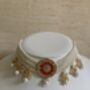 Red And White Gold Plated Kundan Pearl Indian Set, thumbnail 3 of 7