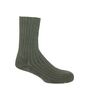 Ribbed Men's Bed Socks Grey, thumbnail 3 of 3
