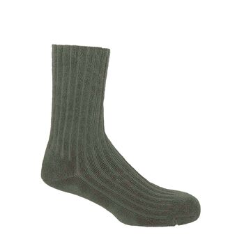 Ribbed Men's Bed Socks Grey, 3 of 3
