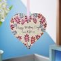 Happy Mother's Day Floral Heart Hanging Decoration, thumbnail 3 of 6