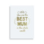 Foil 'Best Mum In The Whole World' Card, thumbnail 6 of 7