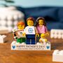 Lgbtq+ Father's Day Lego® Brick Minifig Dad Gift: Personalised Custom Figures For Two Dads, thumbnail 2 of 11