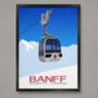 Banff Ski Resort Poster, thumbnail 1 of 6