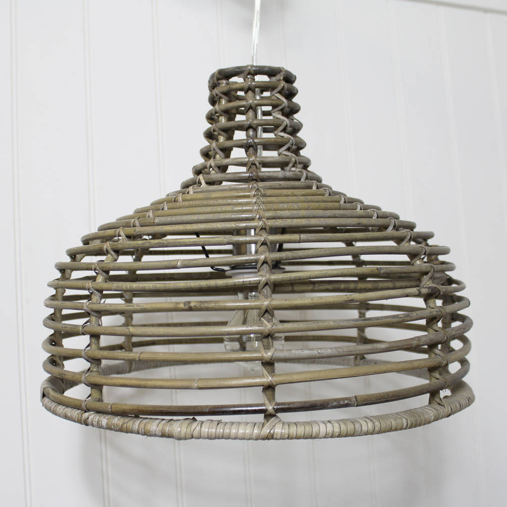 rattan hanging lamp by lime tree london