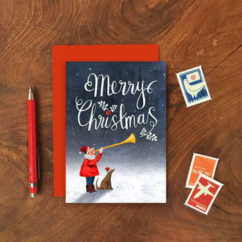 Pack Of Twelve Festive Scene Christmas Cards, 4 of 10