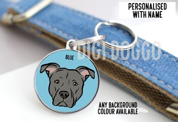 Staffordshire Bull Terrier ID Tag, 3 of 5