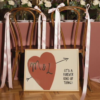 It’s A Forever Kind Of Thing Personalised Heart Print, 2 of 12