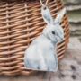 Flopsy, Mopsy And Cotton Tail Wooden Bunny Tags, thumbnail 1 of 3