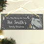 Personalised The Snowman Magical Adventure Hanging Slate Plaque, thumbnail 1 of 5