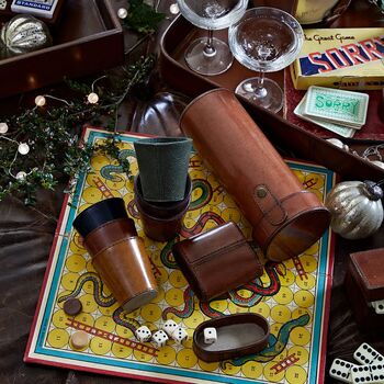 Leather Perudo Game Set, 3 of 3