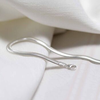 Sterling Silver Herringbone Bracelet, 6 of 8