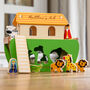 Personalised Noah's Ark Shape Sorter Wooden Play Set, thumbnail 4 of 4