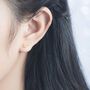Sterling Silver Crystal Halo Stud Earrings, thumbnail 3 of 8