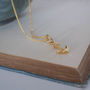 Anchor Necklace In Silver Or Gold, thumbnail 3 of 5