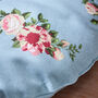 Set Of Two Blue Floral Round Seat Pads, thumbnail 7 of 7