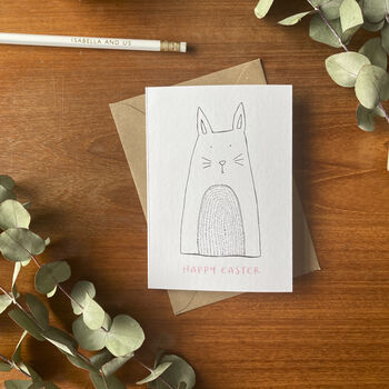 Easter Bunny Greeting Card, 3 of 8