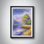 Mile End Park London Travel Poster Art Print, thumbnail 1 of 8