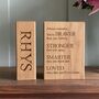 Personalised Wooden Bookends, thumbnail 2 of 6
