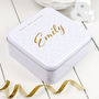 Personalised Gift Tin In A Geometric Design, thumbnail 2 of 6