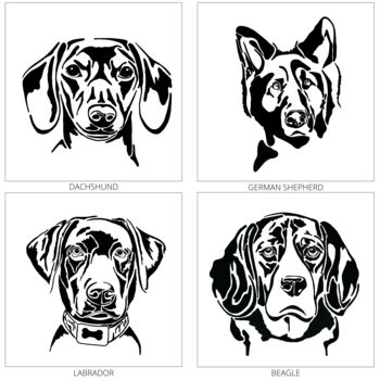 Personalised Pet Illustration Dog Coaster, 2 of 2