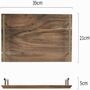 Wooden Serving Tray With Metal Handles, thumbnail 2 of 8