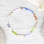 Blossom Flower Beaded Friendship Bracelet, thumbnail 2 of 3