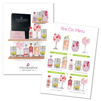 Pink Gin Gift Set With Lemonade, 2 of 5