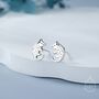 Tiny Opposum Stud Earrings In Sterling Silver, thumbnail 1 of 12
