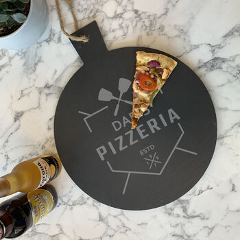 Personalised Pizzeria Slate Pizza Board Gift, 2 of 5