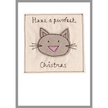 Personalised Cat Christmas Card For Her, Mum, Grandma, 3 of 12