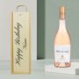Personalised Happy Birthday Whispering Angel Rose Wine Gift Set 75cl, thumbnail 1 of 4
