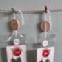 Handmade Christmas Holly Earrings With Stand, thumbnail 4 of 9