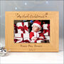 Personalised Oak Finish My First Christmas Photo Frame, thumbnail 1 of 2