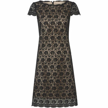Lace Evening Scalloped Neck Dress, 2 of 4