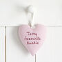 Personalised Mini Hanging Heart Gift For Her, thumbnail 4 of 12