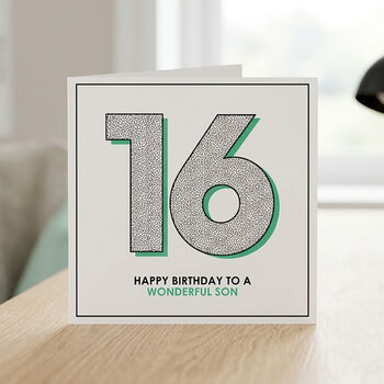 Special 16th Birthday Card, To A Wonderful Son, 4 of 5