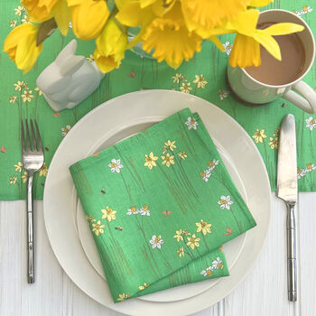 Easter Daffodil's Linen Napkin Crackers, 8 of 9