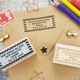 Personalised Business Chevron Address Rubber Stamp, thumbnail 1 of 2