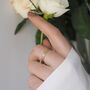 9ct Gold Personalised Botanical Ring, thumbnail 3 of 8