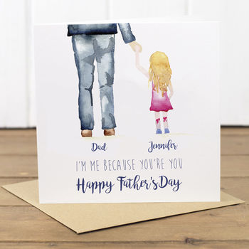 Personalised Daughter Girl Father's Day Card, 2 of 6